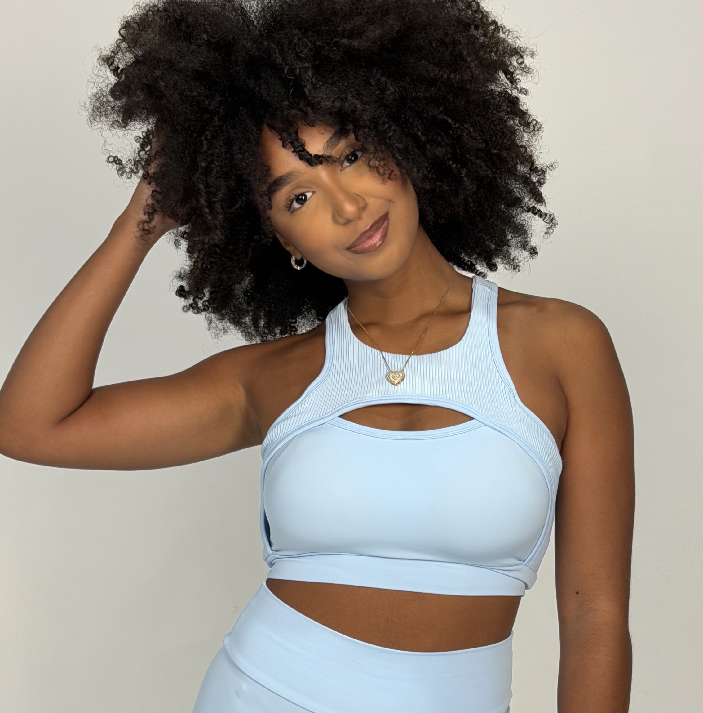 Top Premium Nadador One Azul Claro
